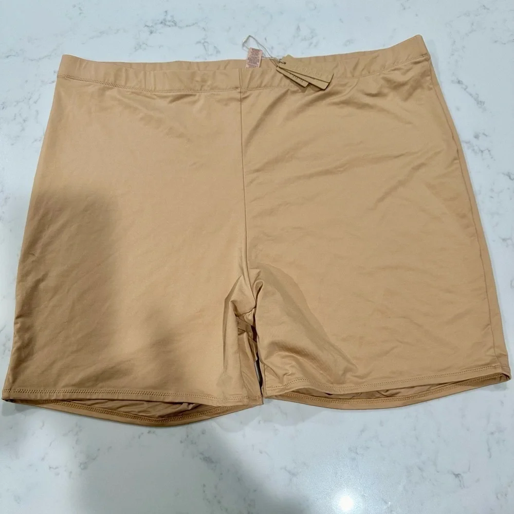 SKIMS SIGNATURE SWIM MID WAIST SHORT OCHO SIZE 4X